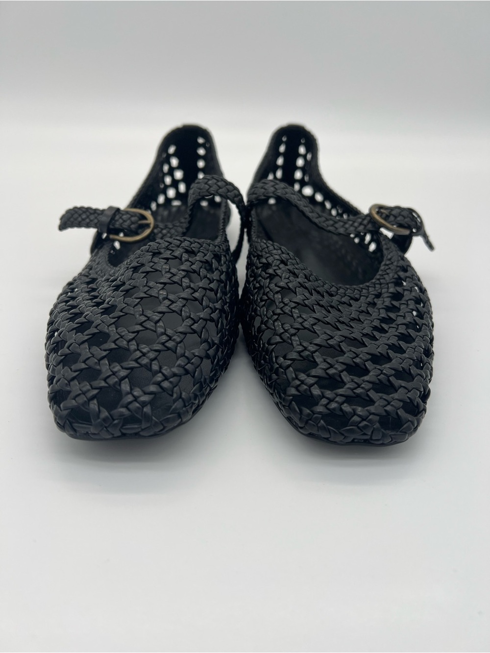 Cushionaire Weston Black Woven Mary Jane Flats size 8 - Picture 2 of 8
